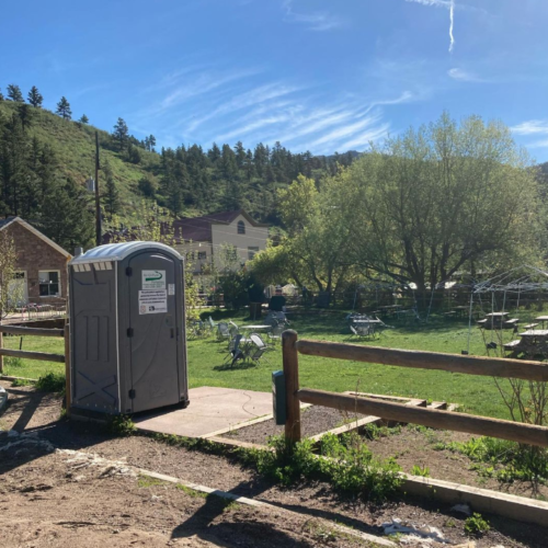 After the 2013 floods, C4C has continued to pay for the seasonal porta-potty in Jamestown, a favor to everyone involved.